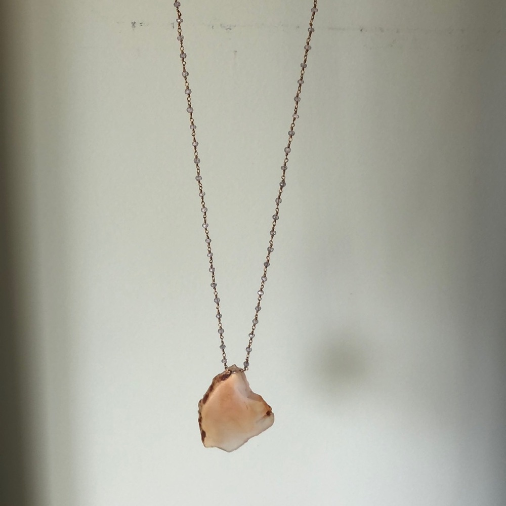 Stone Pendant Necklace - Picture 2 of 3